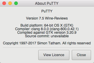 putty for mac os